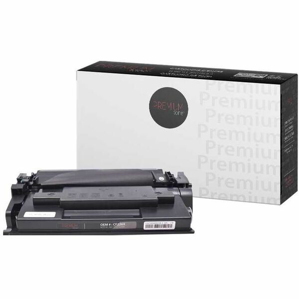 Premium Tone Toner Cartridge CF226X - Black - 1 Each - 9000 Pages