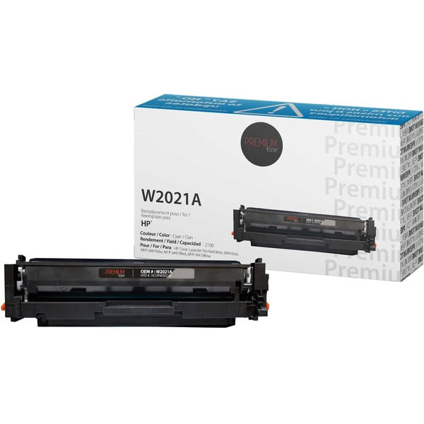 Premium Tone W2021A Toner Cartridge - Alternative for HP - Cyan - 1 Pack - 2100