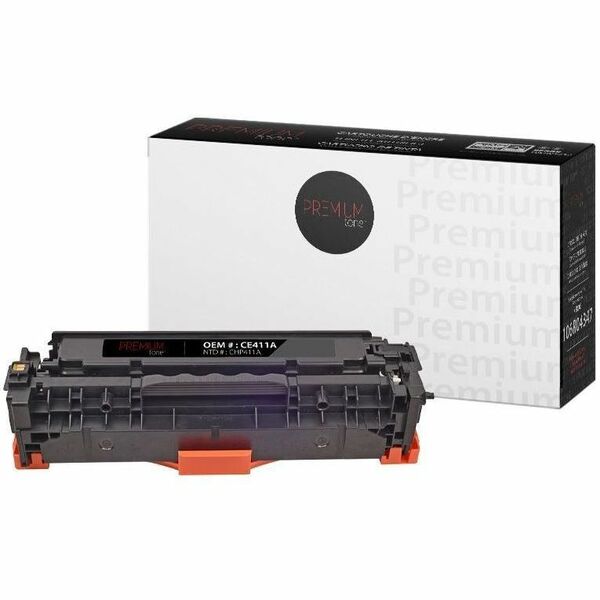 Premium Tone Toner Cartridge - Alternative for Hewlett Packard CE411A / 305A - Cyan - 2600 Pages - 1 Pack