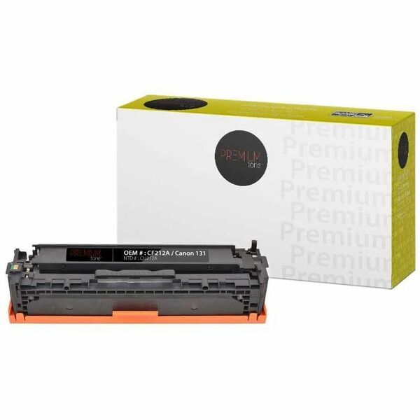 Premium Tone Toner Cartridge - Alternative for Canon 131 / Hewlett Packard CF212A - Yellow - 1800 Pages - 1 Pack