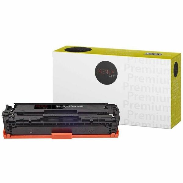 Premium Tone Toner Cartridge - Alternative for Canon No.116 / Hewlett Packard CB542A - Yellow - 1400 Pages - 1 Pack