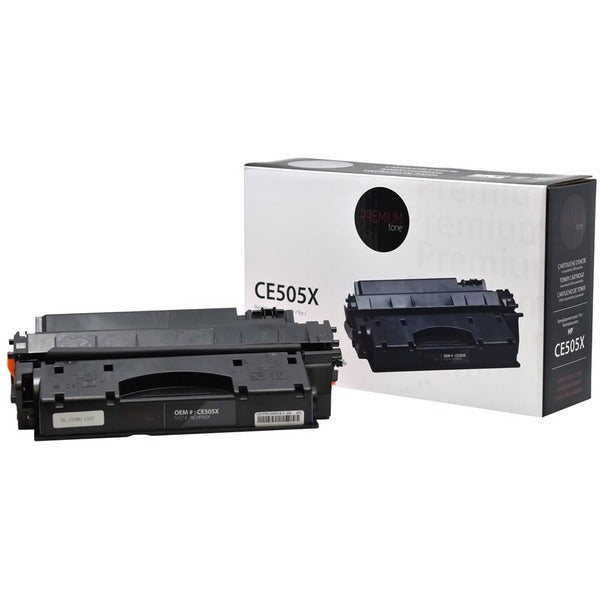 Premium Tone Toner Cartridge - Alternative for Hewlett Packard CE505X / 05X - Black - 6500 Pages - 1 Pack