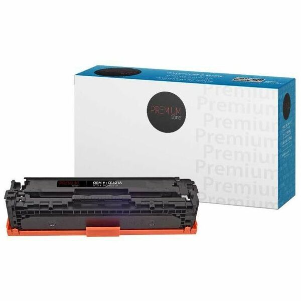Premium Tone Toner Cartridge CE321A - Cyan - 1 Each - 1300 Pages