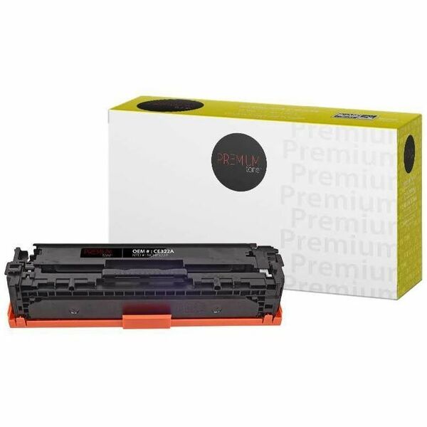 Premium Tone Toner Cartridge - Alternative for Hewlett Packard CE322A / 128A - Yellow - 1300 Pages - 1 Pack