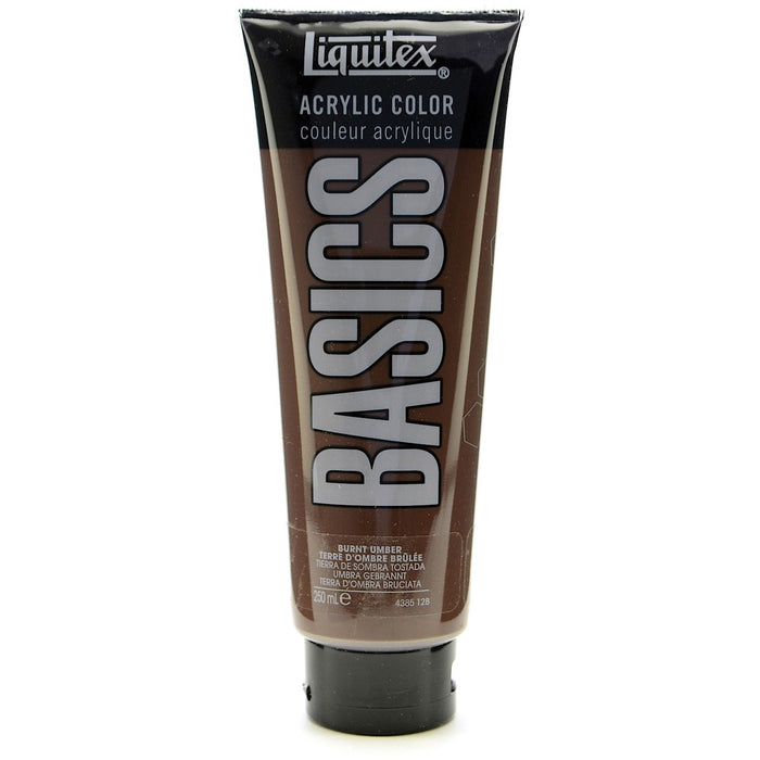 Liquitex BASICS Acrylic Paint - Burnt Umber - 250 mL - 1 Each