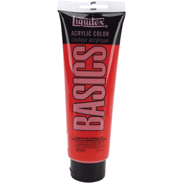 Liquitex BASICS Acrylic Paint - Cadmium Red - 250 mL - 1 Each
