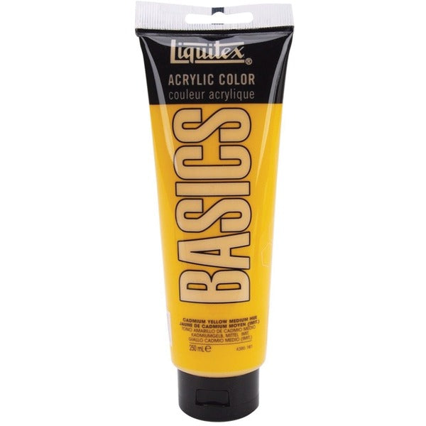 Liquitex BASICS Acrylic Paint - Cadmium Yellow Medium Hue - 250 mL - 1 Each