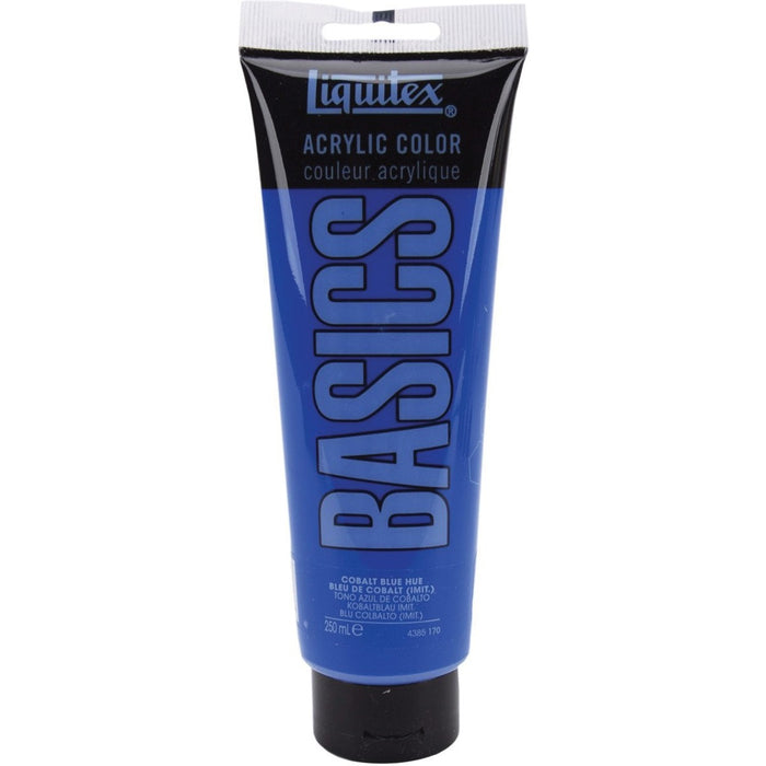Liquitex BASICS Acrylic Paint - Satin - Cobalt Blue - 250 mL - 1 Each