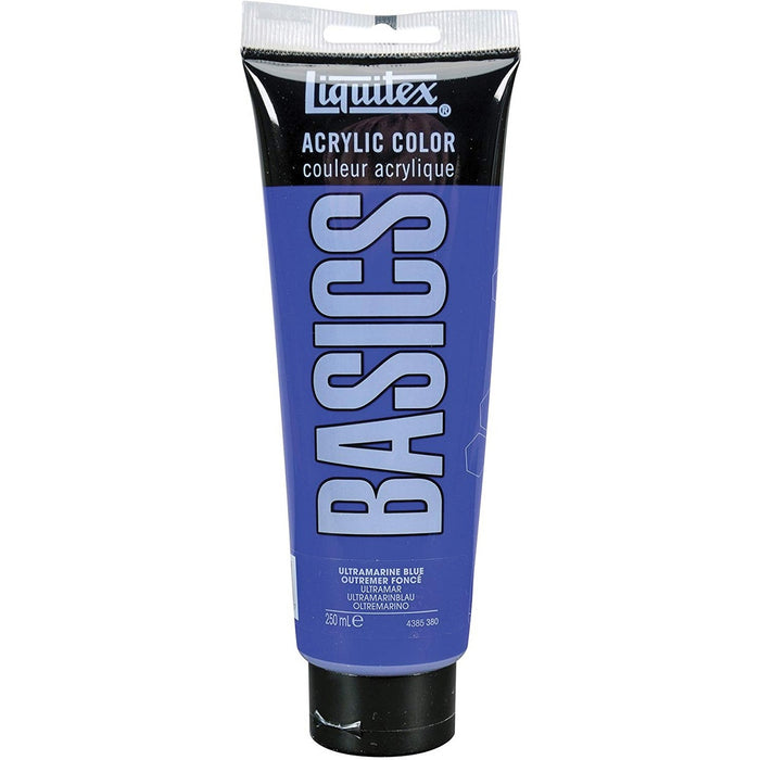 Liquitex BASICS Acrylic Paint - Satin - Marine Blue - 250 mL - 1 Each