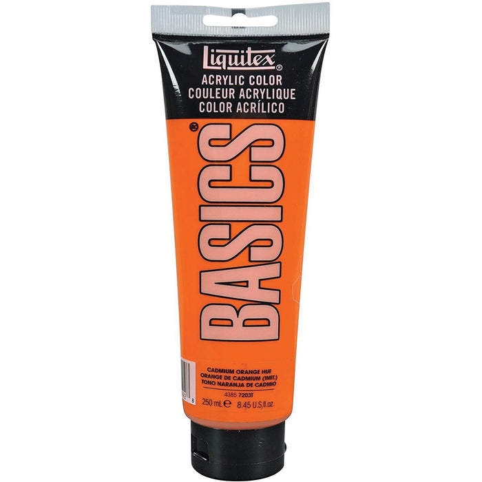 Liquitex BASICS Acrylic Paint - Satin - Cadium Orange - 250 mL - 1 Each