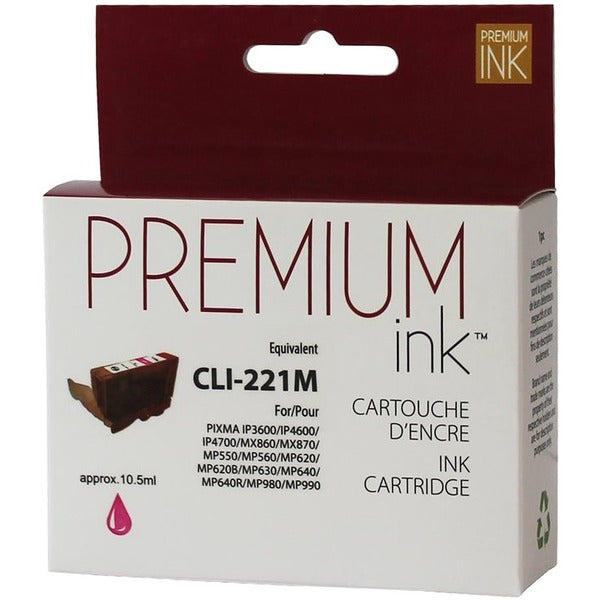 Premium Ink Ink Cartridge - Alternative for Canon CLI221M - Magenta - 10.5 ml - 1 Pack
