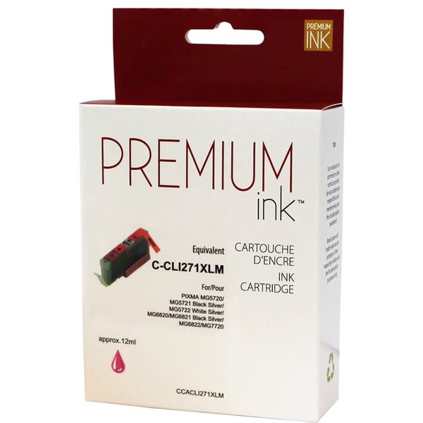 Premium Ink Inkjet Ink Cartridge CLI-271XLM - Magenta - 1 Each - 680 Pages