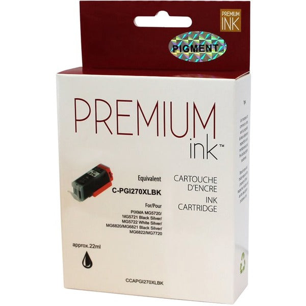 Premium Ink Inkjet Ink Cartridge PGI270XLBK - Black - 1 Each - 500 Pages