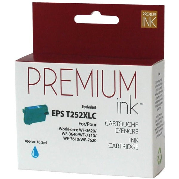 Premium Ink Inkjet Ink Cartridge T252XL220 - Cyan - 1 Pack - 1100 Pages