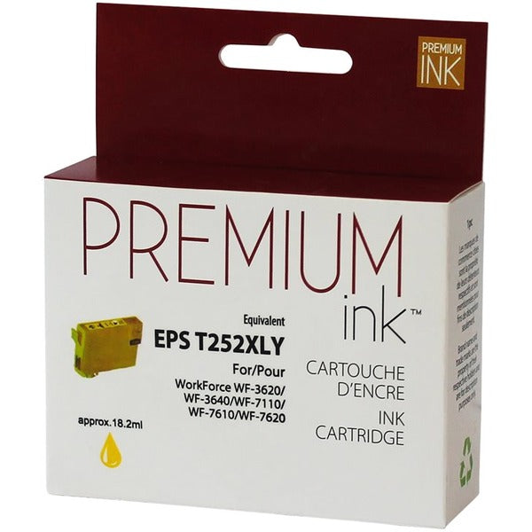 Premium Ink Inkjet Ink Cartridge T252XL420 - Yellow - 1 Pack - 1100 Pages