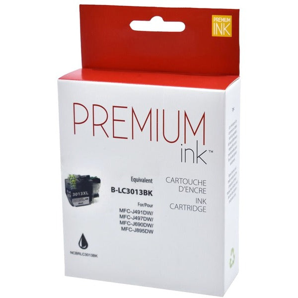 Premium Ink Inkjet Ink Cartridge - Alternative for Brother LC3013BK - Pigment Black - 1 Pack - 400 Pages