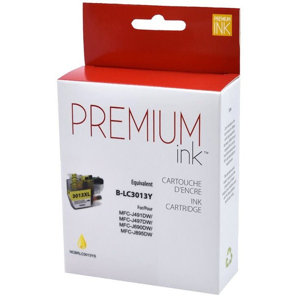 Premium Ink Inkjet Ink Cartridge LC3013YS - Pigment Yellow - 1 Each - 400 Pages