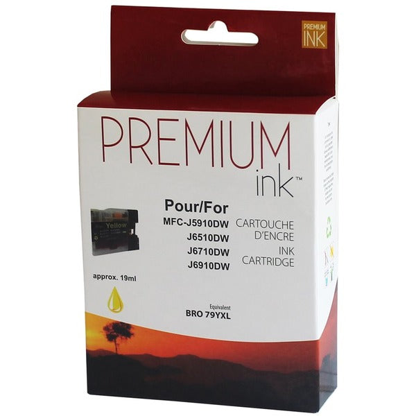 Premium Ink Inkjet Ink Cartridge LC79Y - Yellow - 1 Each - 1200 Pages