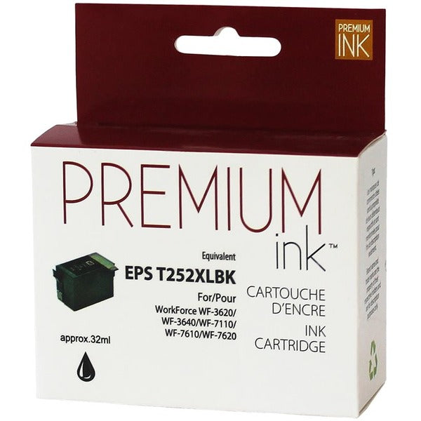 Premium Ink Ink Cartridge - Alternative for Epson T252XL120 - Black - 1100 Pages - 1 Pack