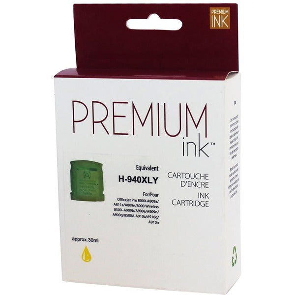 Premium Ink Remanufactured Inkjet Ink Cartridge - Yellow - 1 Pack - 1400 Pages
