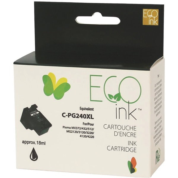Eco Ink Ink Cartridge - Remanufactured for Canon PG240XL - Black - 300 Pages - 1 Pack