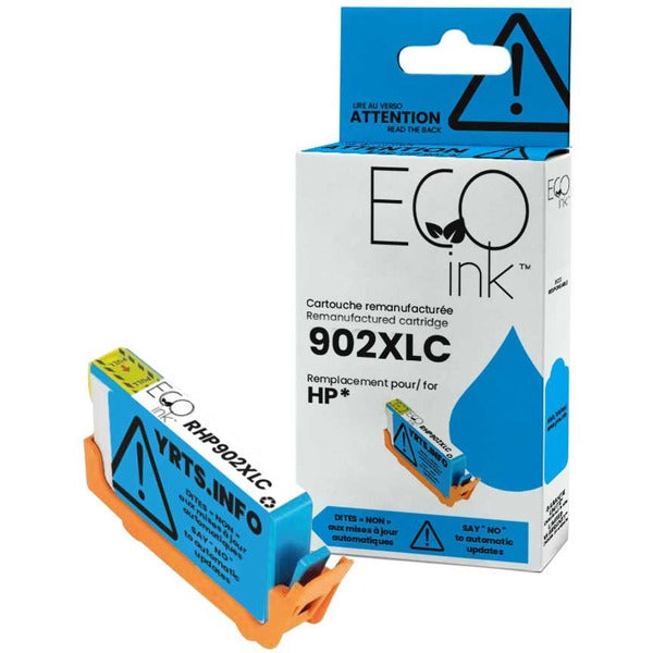 Eco Ink Remanufactured Inkjet Ink Cartridge - Cyan - 1 Pack - 825 Pages