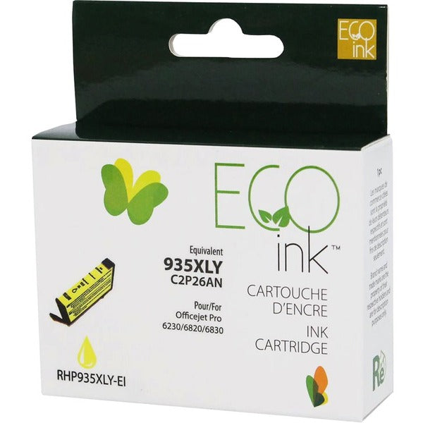 Eco Ink Remanufactured Inkjet Ink Cartridge - Yellow - 1 Pack - 825 Pages