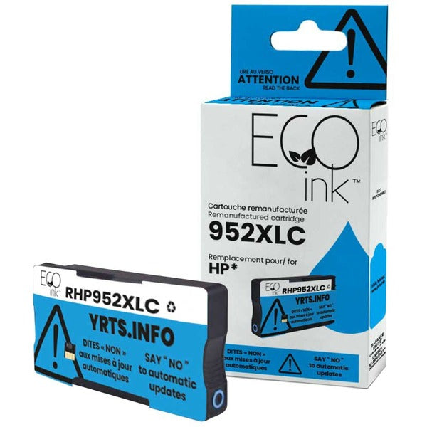 Eco Ink Ink Cartridge - Remanufactured for Hewlett Packard L0S61AN / 952XL - Cyan - 1600 Pages - 1 Pack