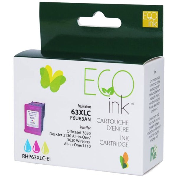 Eco Ink Remanufactured Inkjet Ink Cartridge F6U63AN - Color - 1 Pack - 330 Pages