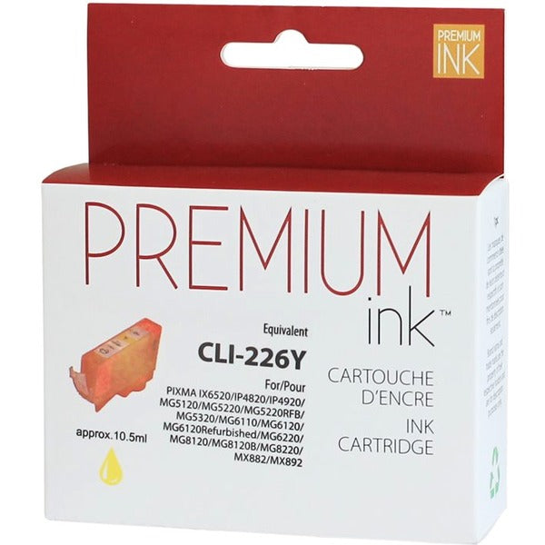 Premium Ink Inkjet Ink Cartridge CLI226Y - Yellow - 1 Each - 510 Pages