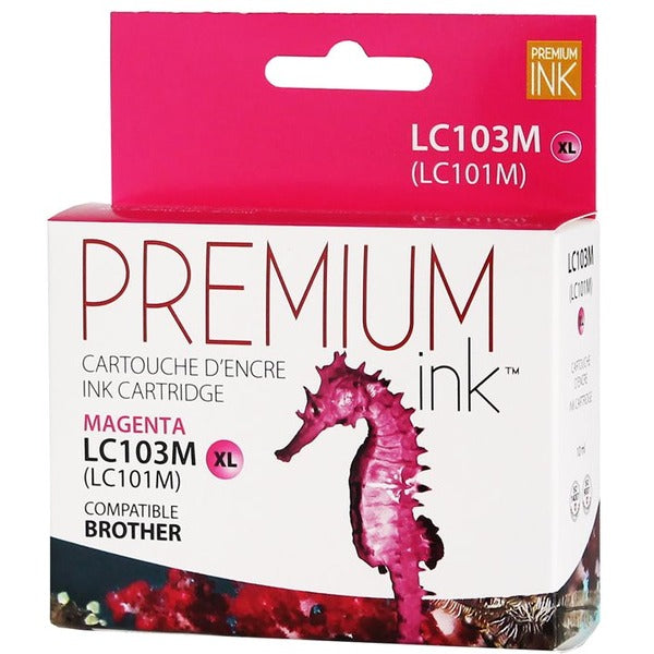 Premium Ink Inkjet Ink Cartridge LC103MS - Magenta - 1 Pack - 600 Pages