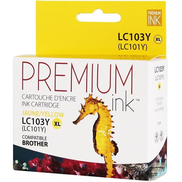 Premium Ink Ink Cartridge - Alternative for Brother LC103YS - Yellow - 600 Pages - 1 Pack
