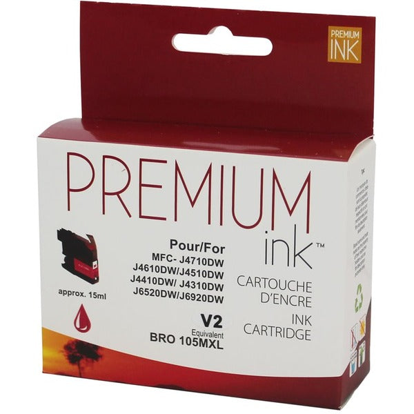 Premium Ink Inkjet Ink Cartridge LC105MS - Magenta - 1 Each - 1200 Pages