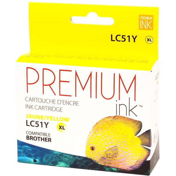 Premium Ink Inkjet Ink Cartridge LC51YS - Yellow - 1 Each - 400 Pages