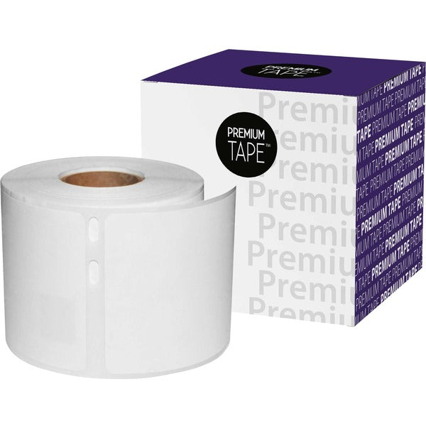 Premium Tape Large Multi-Purpose Labels - Alternative for Dymo 30258 - 2-1/8" x 2-3/4" (54 mm x 70 mm) - Black on White - 400 Labels / Roll - 1 Roll / Pack - 1 Pack