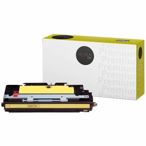 Premium Tone Toner Cartridge Q2672A - Yellow - 1 Each - 4000 Pages