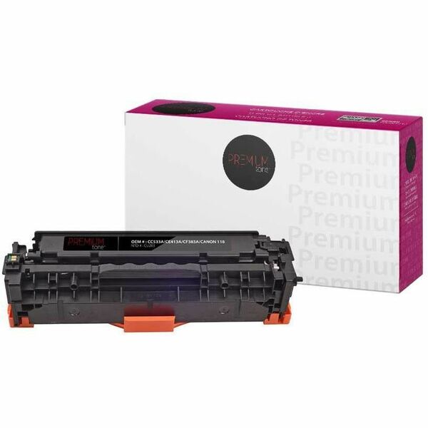 Premium Tone Toner Cartridge - Alternative for Canon 118 / 2660B001 / Hewlett Packard CC533A / CE413A / CF383A - Magenta - 2800 Pages - 1 Pack