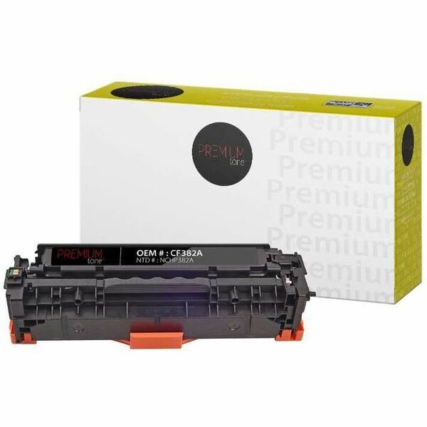 Premium Tone Toner Cartridge - Alternative for Hewlett Packard CF382A / 312A- Yellow - 2700 Pages - 1 Pack