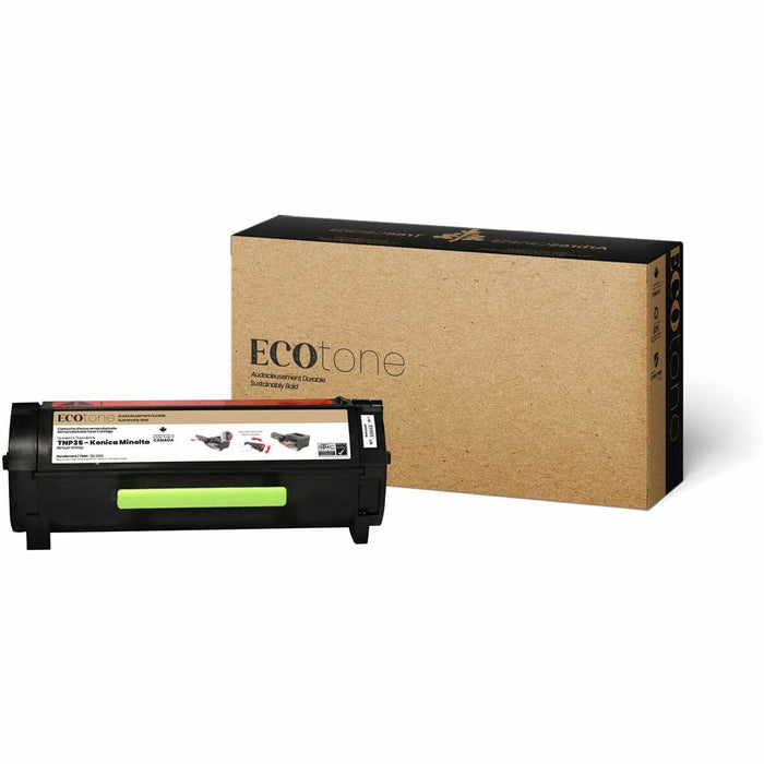 EcoTone Toner Cartridge - Remanufactured for Konica Minolta A63W01F / TNP35 - Black - 20000 Pages