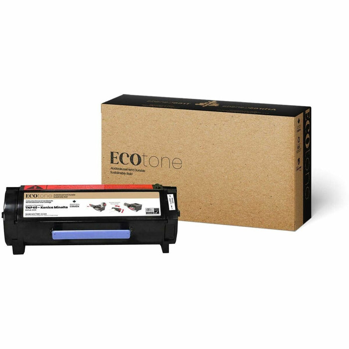 EcoTone Toner Cartridge - Remanufactured for Konica Minolta TNP40 / A6WN01H - Black - 20000 Pages