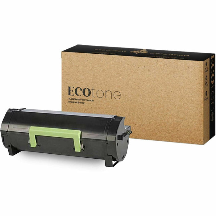 EcoTone Toner Cartridge - Remanufactured for Lexmark 53B1H00 - Black - 25000 Pages