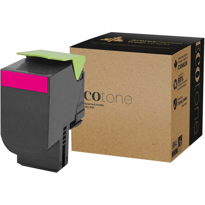 EcoTone Toner Cartridge - Remanufactured for Lexmark 70C1HM0 / 701HM - Magenta - 3000 Pages - 1 Pack