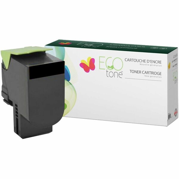 EcoTone Toner Cartridge - Remanufactured for Lexmark 801HK / 80C1HK0 / 801H / 801 - Black - 4000 Pages