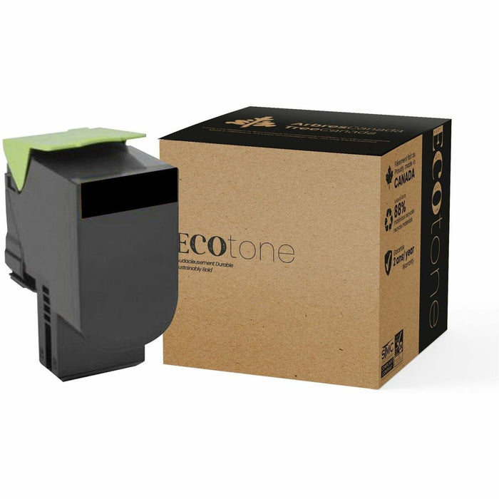 EcoTone Toner Cartridge - Remanufactured for Lexmark 801HK / 80C1HK0 - Black - 4000 Pages - 1 Pack