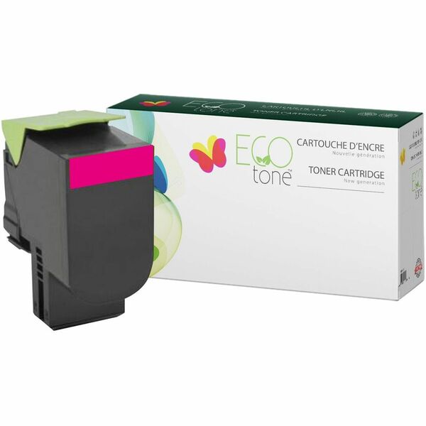 EcoTone Toner Cartridge - Remanufactured for Lexmark 801HM / 80C1HM0 / 801H / 801 - Magenta - 3000 Pages