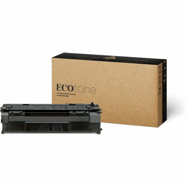 EcoTone Toner Cartridge - Remanufactured for Hewlett Packard Q7553A / 53A - Black - 3000 Pages - 1 Pack