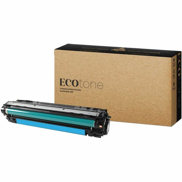 EcoTone Toner Cartridge - Remanufactured for Hewlett Packard CE741A / 307A - Cyan - 7300 Pages - 1 Pack