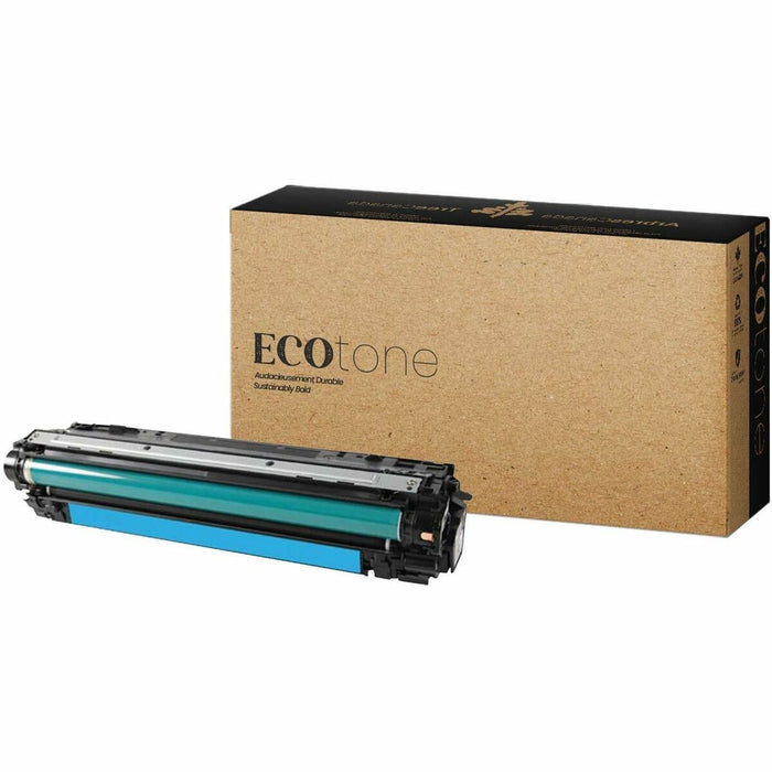 EcoTone Toner Cartridge - Remanufactured for Hewlett Packard CE741A / 307A - Cyan - 7300 Pages - 1 Pack