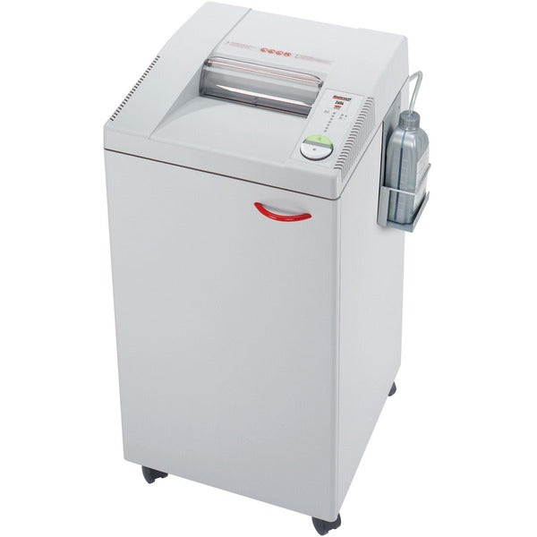 MBM Destroyit 2604 Office Shredder - Strip Cut - 30 Per Pass - for shredding Staples, CD, Paper Clip - 0.2" (4.76 mm) Shred Size - 3.60 in/s (91.44 mm/s) - 10.3" (260.35 mm) Throat - 98.42 L Wastebin Capacity