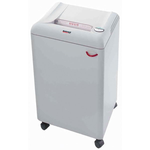 MBM Destroyit 2503 Office Shredder - Strip Cut - 21 Per Pass - for shredding Paper Clip, CD - 0.2" (4.76 mm) Shred Size - 4.80 in/s (121.92 mm/s) - 10.3" (260.35 mm) Throat - 98.42 L Wastebin Capacity